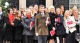 Military Wives outside Downing Street