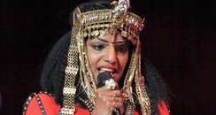 Madonna performs at Super Bowl 2012