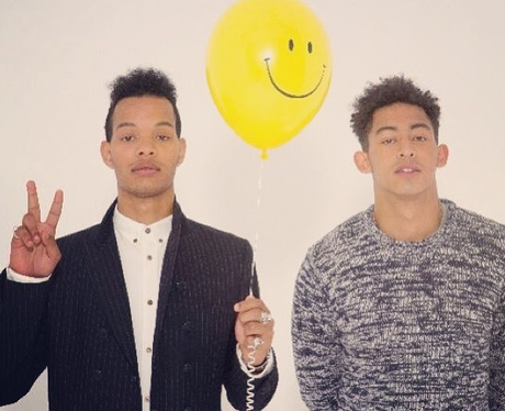 Rizzle kicks hold up a balloon in a new press shot