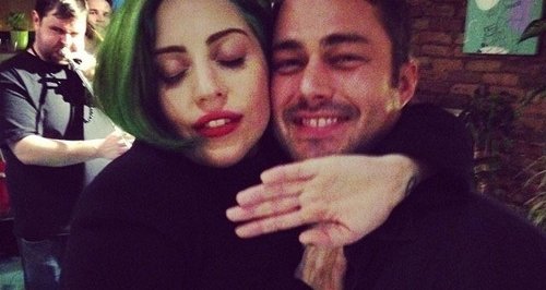 Lady Gaga with Taylor Kinney
