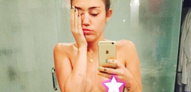 Image result for miley cyrus completely naked