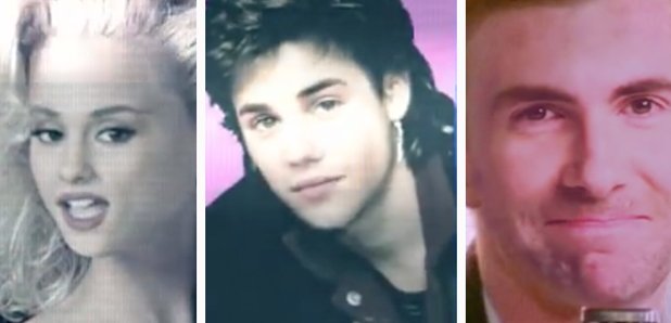 Ariana Grande Justin Bieber Adam Levine 80s