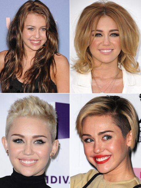 Miley Cyrus - Pop Star Hair Transformations: 18 MUST-SEE Female Style ...
