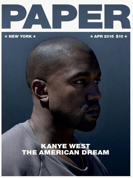 First Kim... now Kanye! Although Mr. West's Paper magazine shoot is a ...